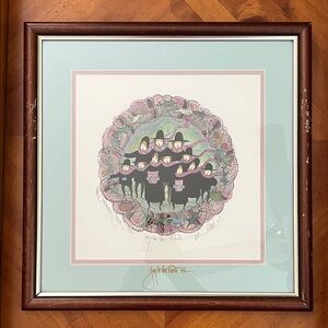 P Buckley Moss “Joy to the World”  1992 Print/Signed/Numbered/Dated